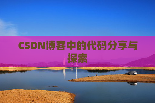 CSDN博客中的代码分享与探索